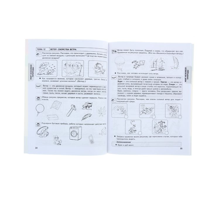 Школа для дошколят «Рабочая тетрадь. Окружающий мир» 6-7 лет