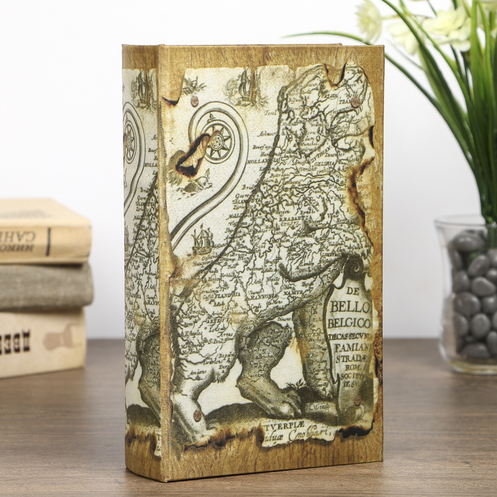 Сейф-книга шёлк "Львиная карта"