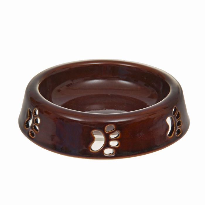 Миска "Следы" коричневая, 0,2 л