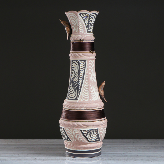 Ваза напольная "Руна" шамот, микс