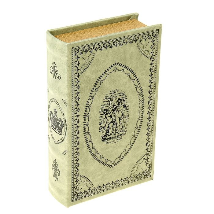 Шкатулка "Любимые сказки" кожа с тиснением