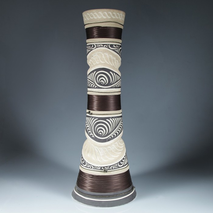 Ваза напольная "Вавилон" шамот, микс