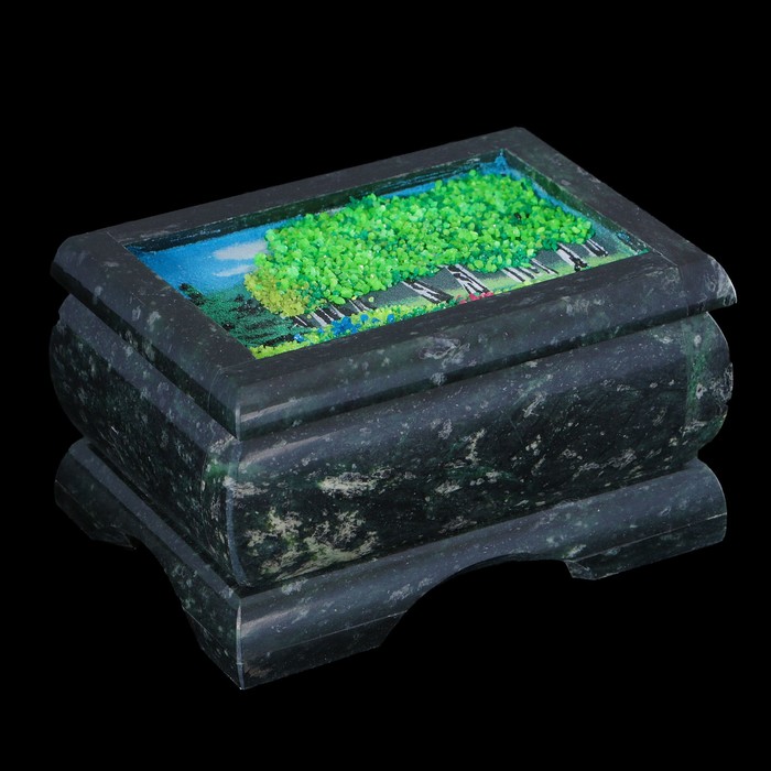 Шкатулка "Лето", каменная крошка