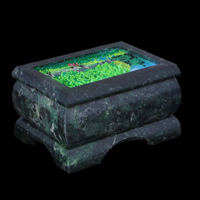 Шкатулка "Лето", каменная крошка