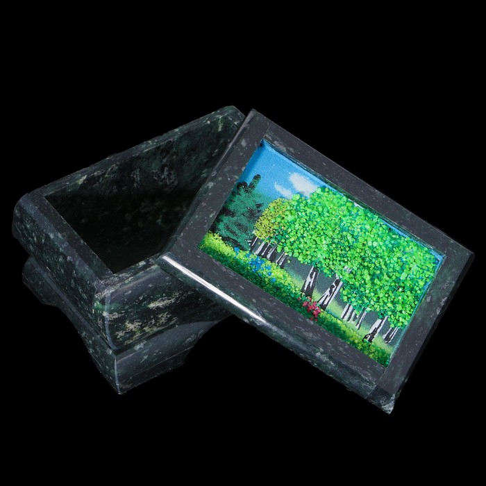 Шкатулка "Лето", каменная крошка