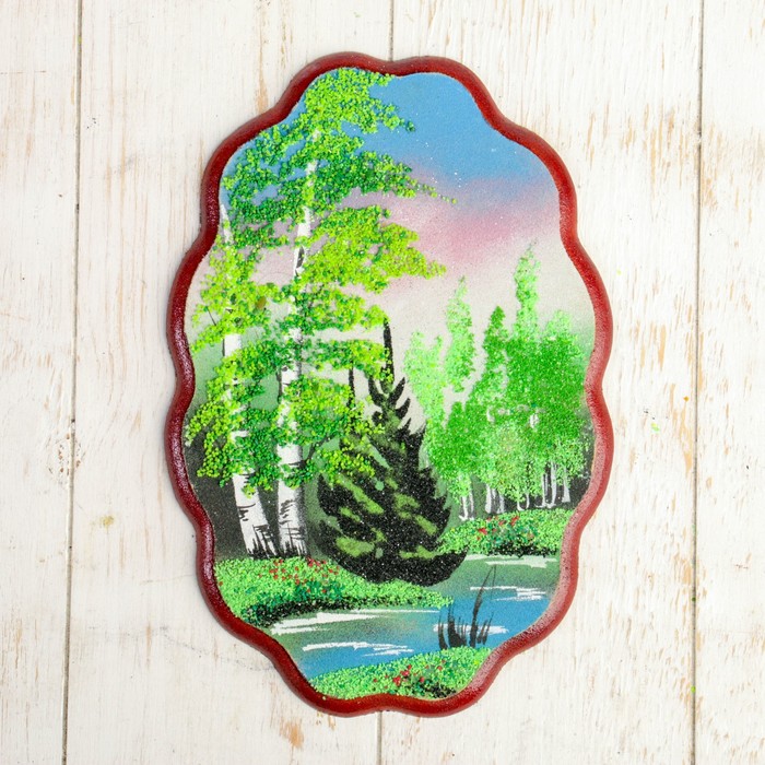 Панно "Облачко. Лето", 17х25,5 см, каменная крошка