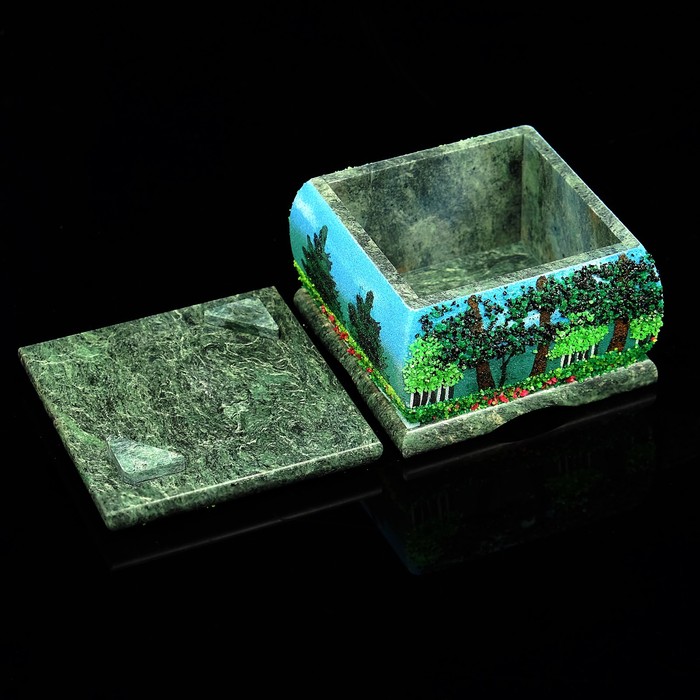 Шкатулка "Лето", каменная крошка