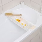 Полка на ванну Toys, 57-89 см, цвет снежно-белый