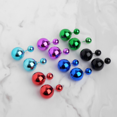 Серьги "Диорис" глянцевые, яркие, цвет МИКС