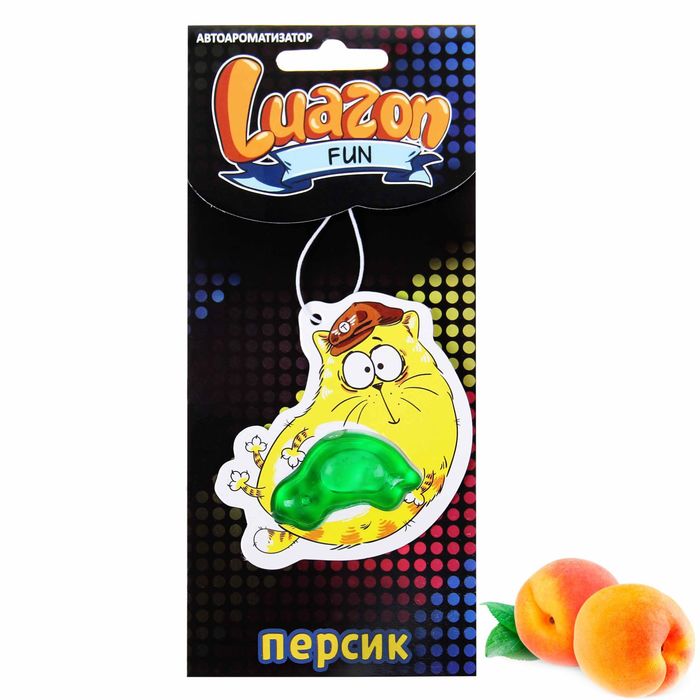 Ароматизатор в авто подвесной "Котэ", персик