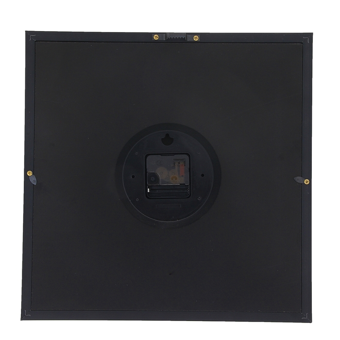 Настенные часы-картина "Цветная паутина", 37 × 37 см, зеркальная рама, микс