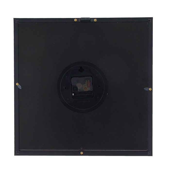 Настенные часы-картина "Пионы", 37 × 37 см, зеркальная рама, микс