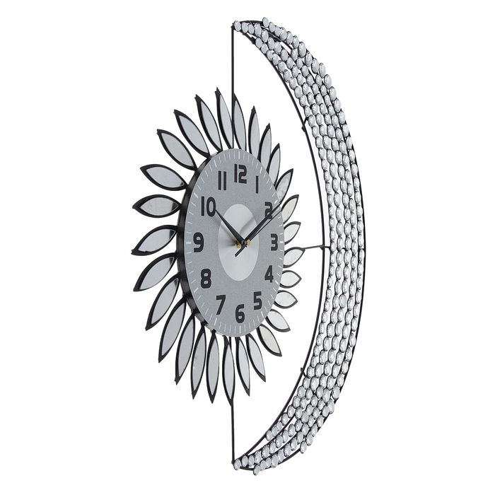 Часы настенные интерьерные "Серия Ажур. Солнце и месяц"