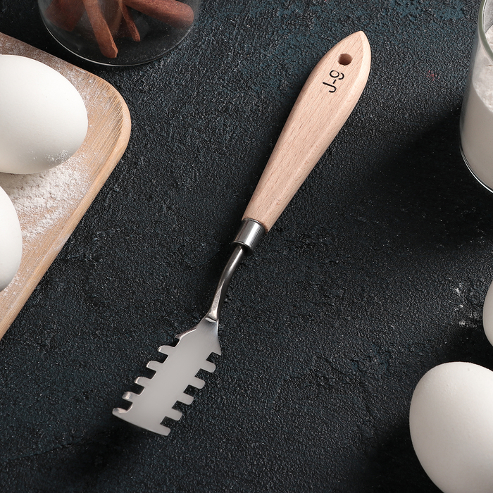 Лопатка кондитерская 20 см "Деко", с зубцами