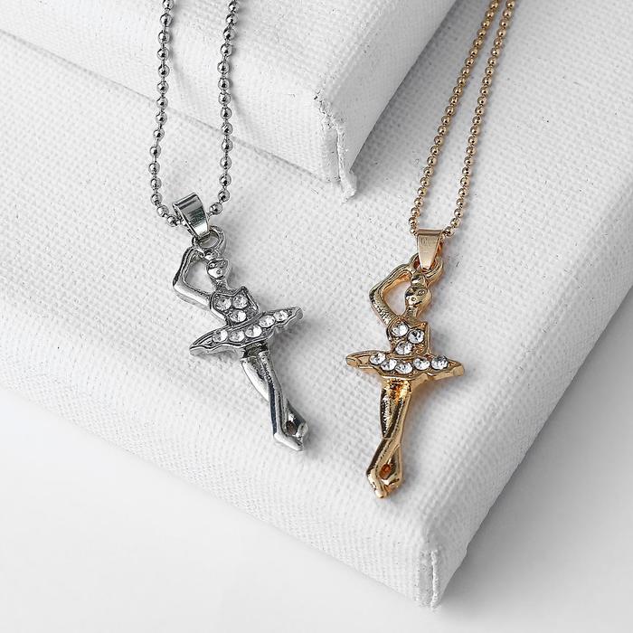 Кулон "Балерина", цвет МИКС, 45см