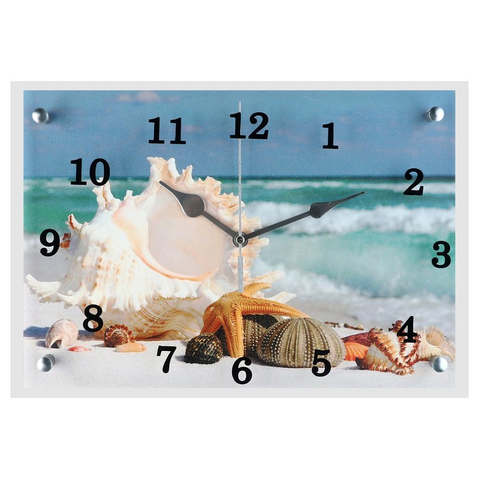Часы настенные, серия: Море, Обитатели морского дна, 25х35 см
