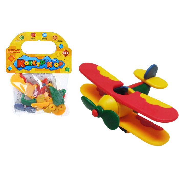 Конструктор самолёт «Кукурузник», 28 деталей