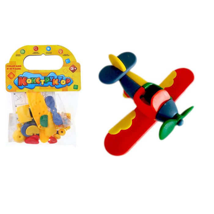 Конструктор самолёт «Аэроплан», 28 деталей