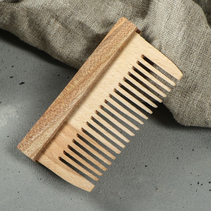 Расчёска деревянная прямоугольная "Эко"