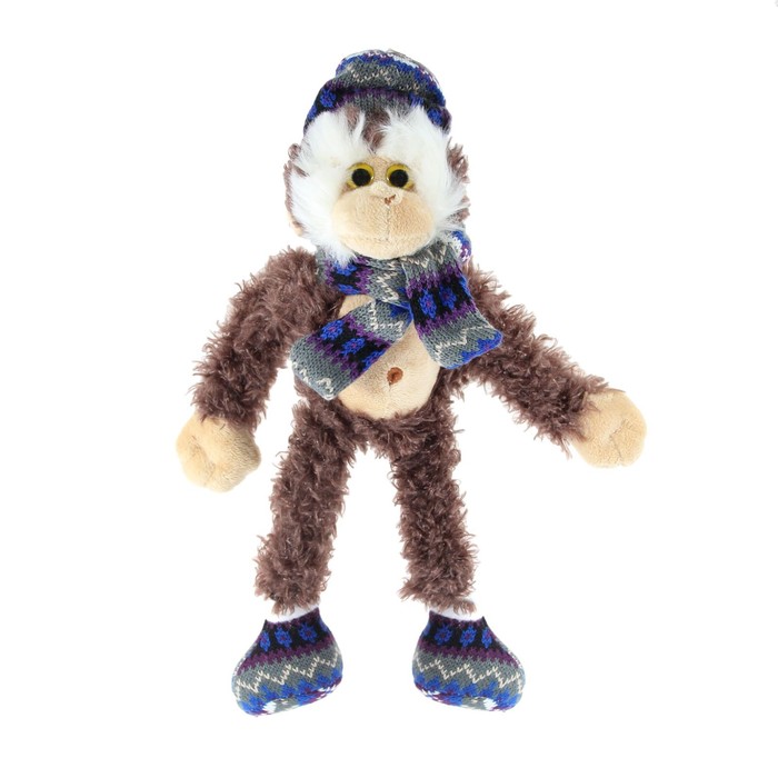 Мягкая игрушка "Обезьянка в зимнем"
