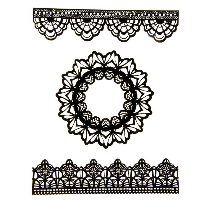 Декор для творчества "Кружево", набор 3 шт.