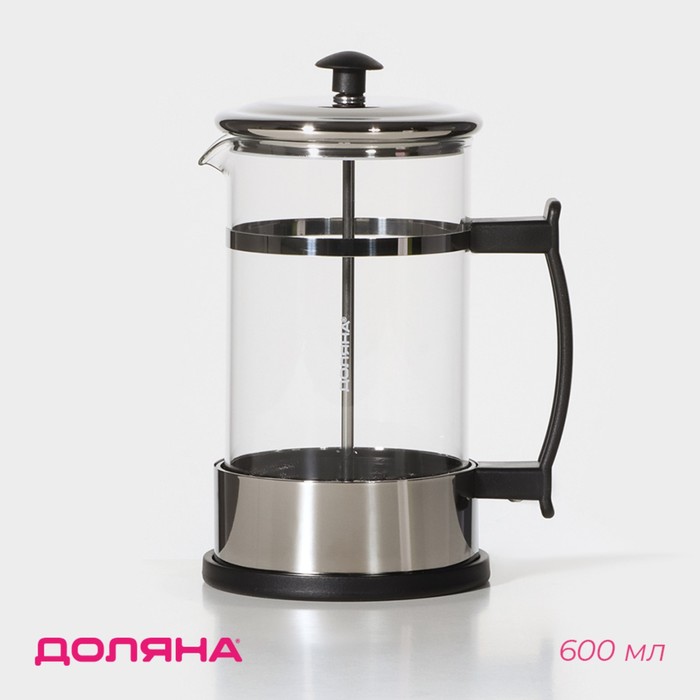 Френч-пресс 600 мл "Риц", цвет черный