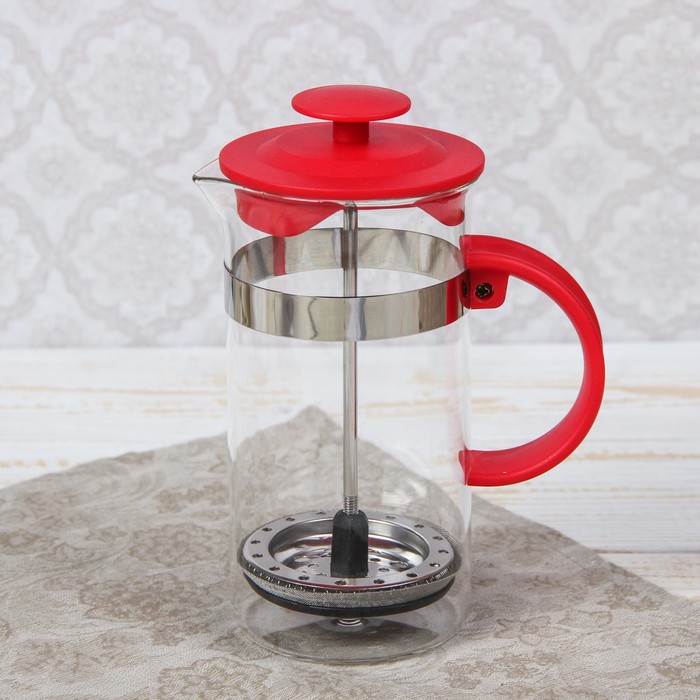 Френч-пресс 350 мл "Гарсон", цвет красный