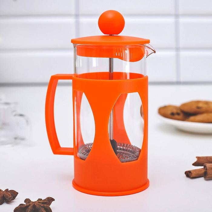 Френч-пресс 350 мл "Оливер", цвет оранжевый