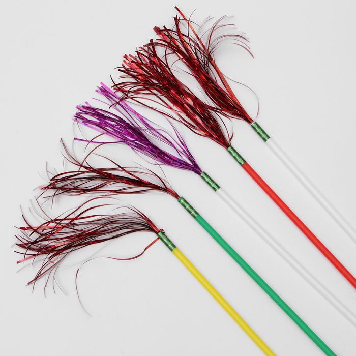 Дразнилка "Мишура", 37 см, микс цветов