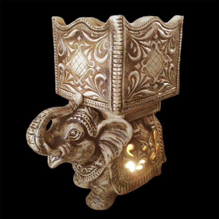 Садовый светильник-кашпо "Слон" шамот, 45 л