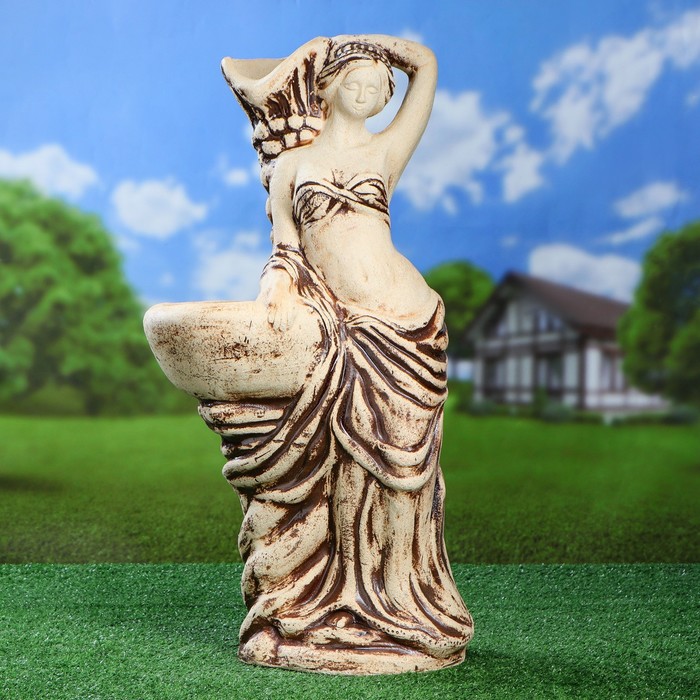 Садовая фигура с кашпо "Афродита" шамот