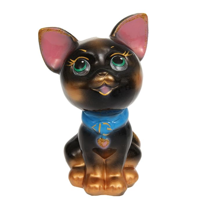 Копилка "Гаврик" чёрная, глянец