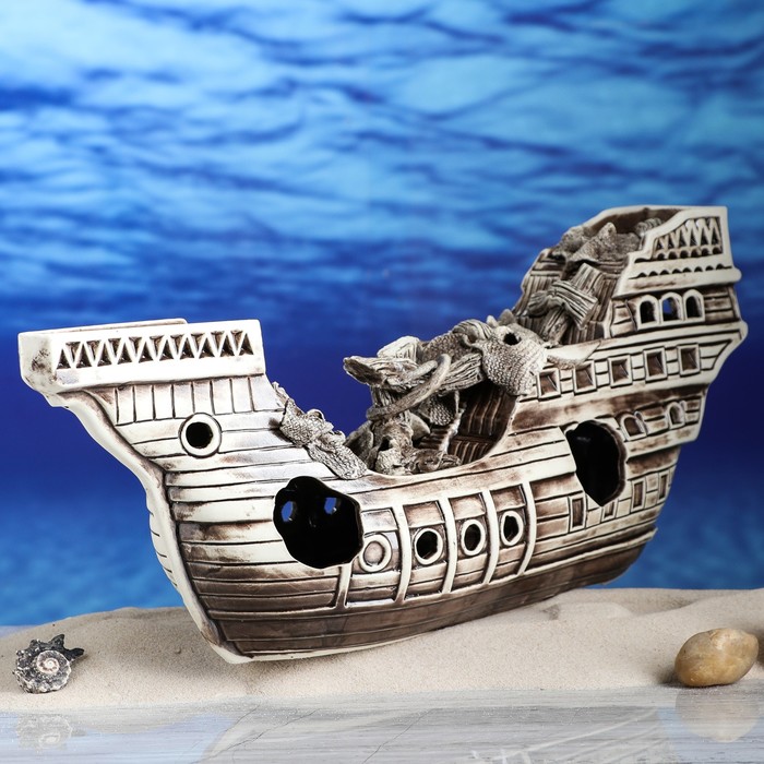 Декорации для аквариума "Корабль огромный"