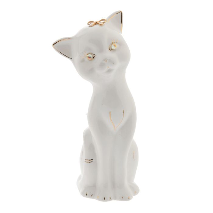 Копилка "Алиса" большая, глазурь, белая