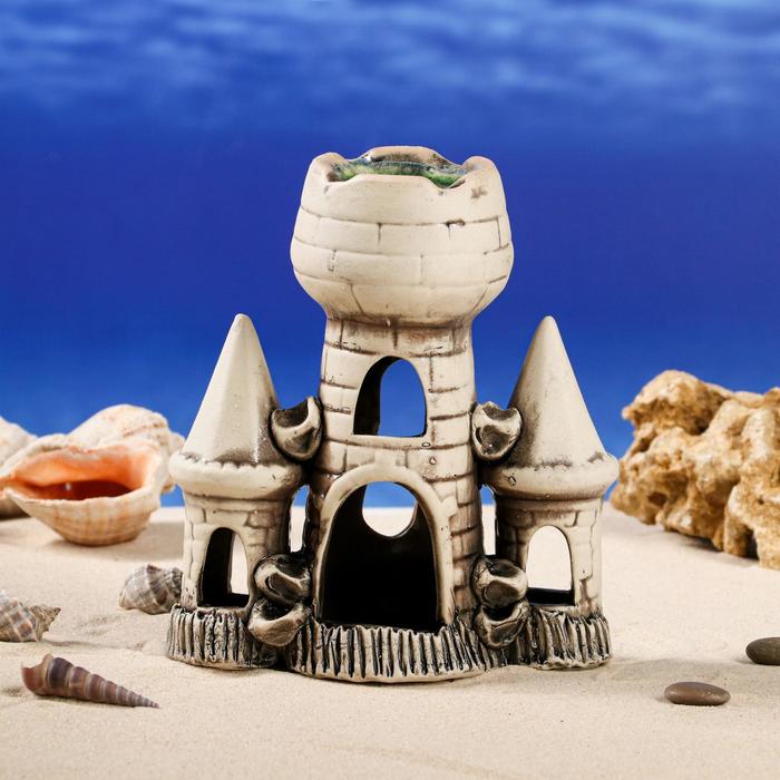 Декорации для аквариума "Башня тройная" микс