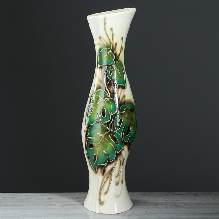 Ваза напольная "Натали" задувка, монстера