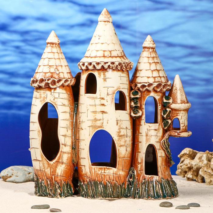 Декорации для аквариума "Замок большой тройной"