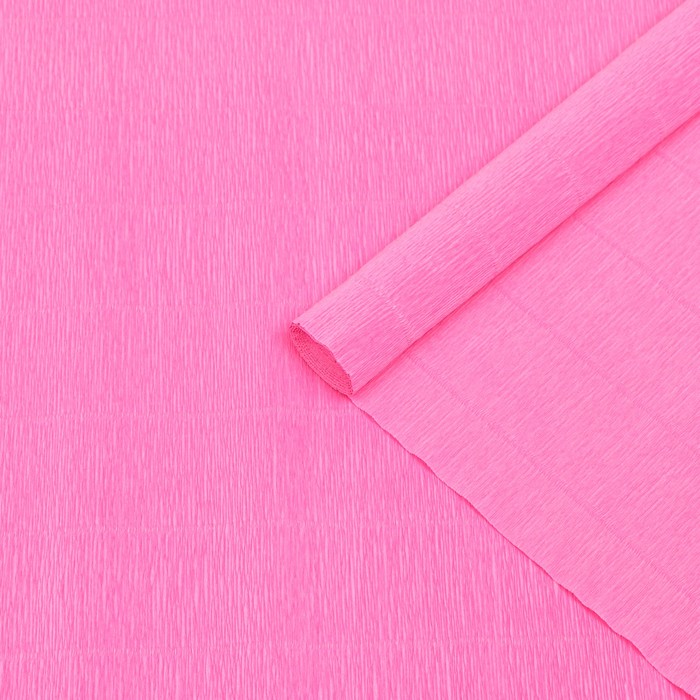 Бумага для упаковок и поделок, Cartotecnica Rossi, гофрированная, розовая, однотонная, двусторонняя, рулон 1шт., 0,5 х 2,5 м