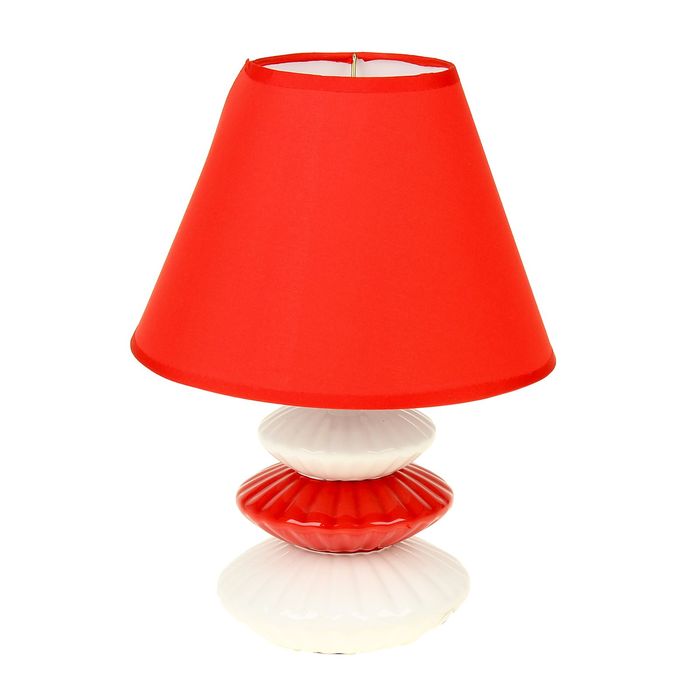 Лампа настольная "Красное и белое"