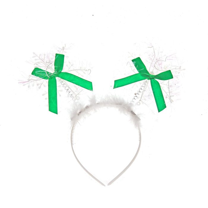 Карнавальный ободок "Снежинка" с бантиками