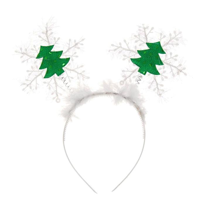 Карнавальный ободок «Снежинка с ёлочками» карнавальный ободок снежинка с ёлочками