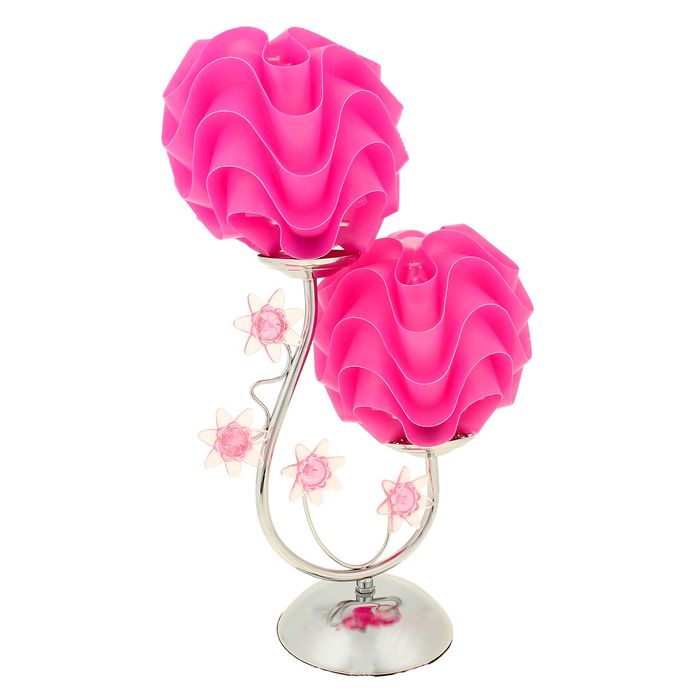 Светильник на подставке "Волны" 2 абажура, МИКС