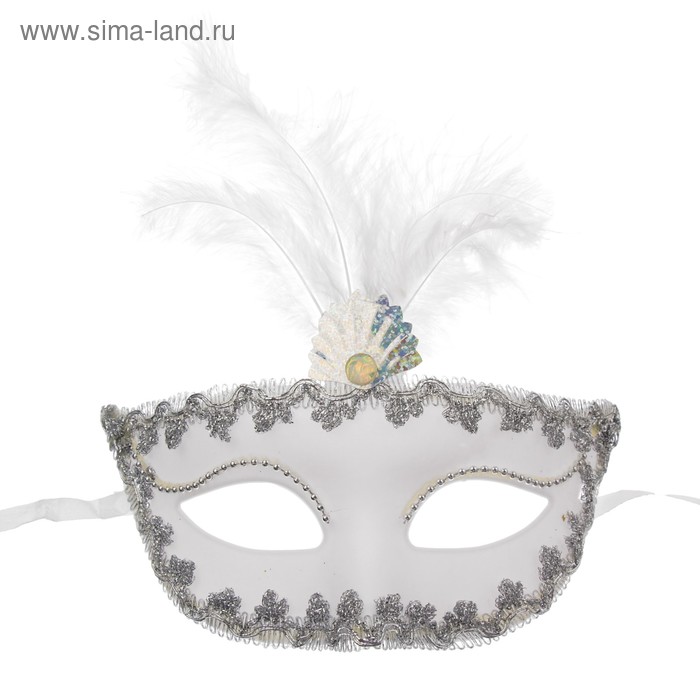 фото Карнавальная маска «иней», с перьями страна карнавалия