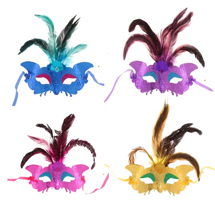 Карнавальная маска "Феерия", цвета МИКС