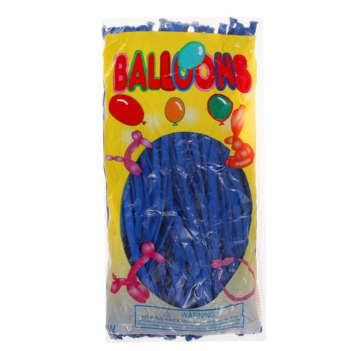 Шар для моделирования 260, набор 100 шт., цвет синий