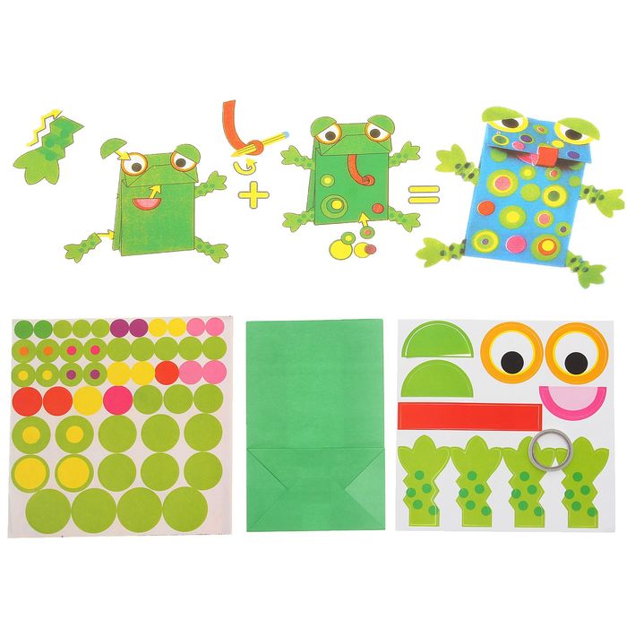 Набор для творчества - кукольный театр из бумаги "Лягушка"