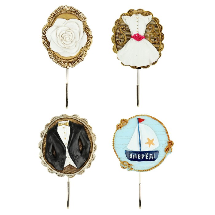 Крючок декоративный "Роза"