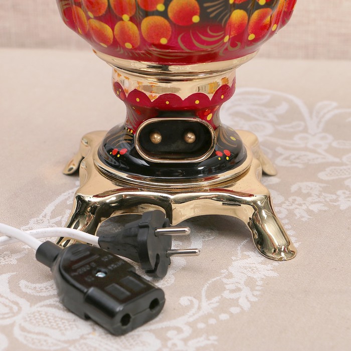 Набор «Осень», рюмка, 3 предмета, самовар 3 л, заварочный чайник 0,7 л, поднос