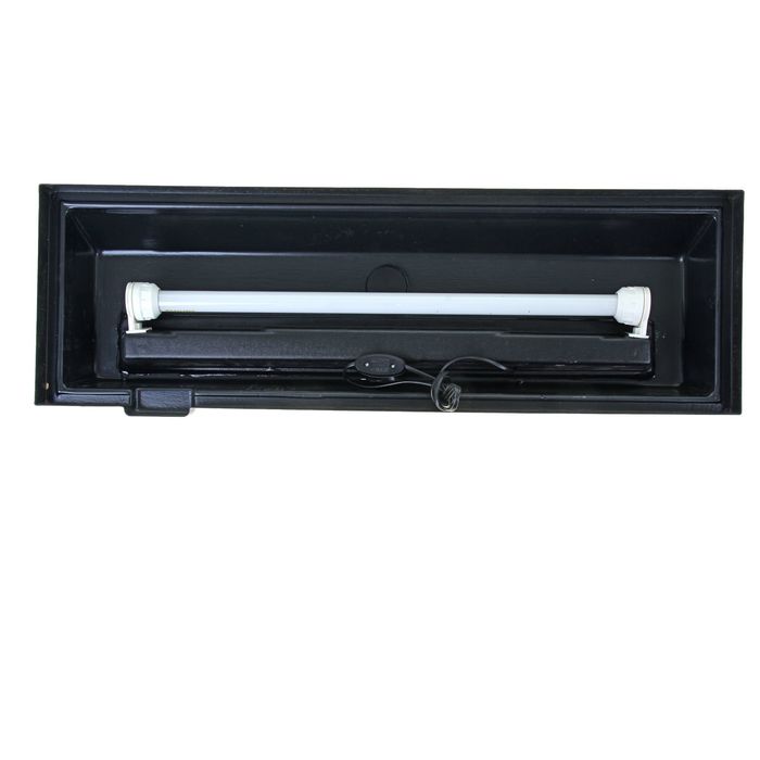 Аквариум с крышкой Атолл 100 л, с черный