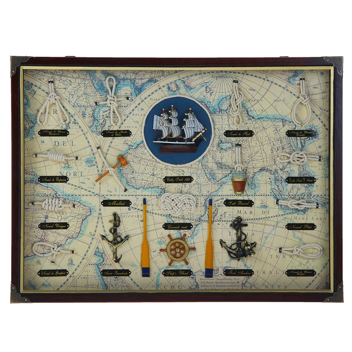Картина «Морская атрибутика» в раме, 3,5 х 43 х 58 см